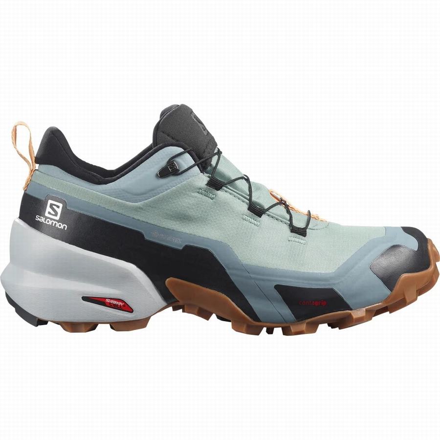 Salomon Cross Hike Gore-tex Vandringsskor Dam Mintgröna [FPW5061SC]